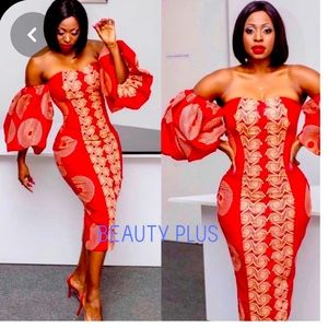 Beautiful Ankara African print dress